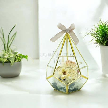 PF0007不規則玻璃永生花盒