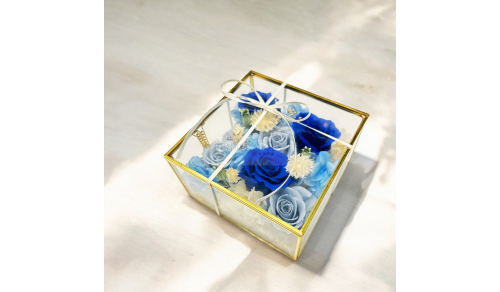 PF0033永生花珠寶盒(藍)